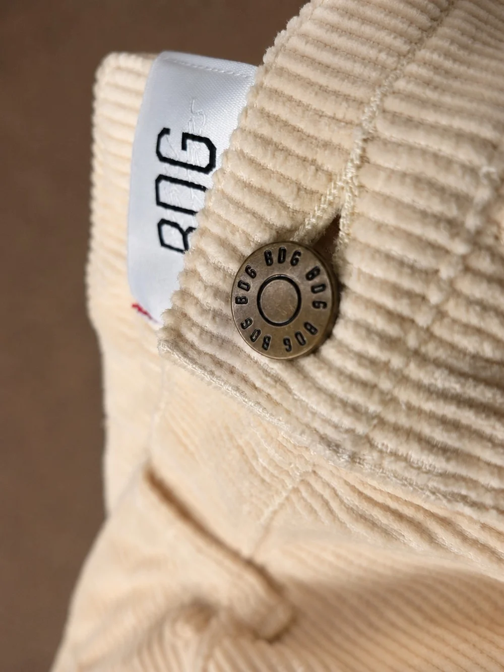 BDG Urban Outfitters Cream Corduroy Pants Vintage ’90s Y2K New